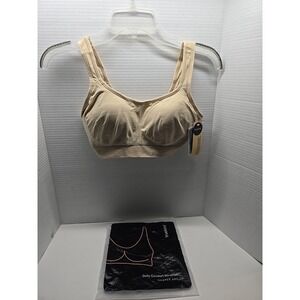 Truekind By Shapermint‎ Daily Comfort Wirefree Bra Size Medium Nude NEW